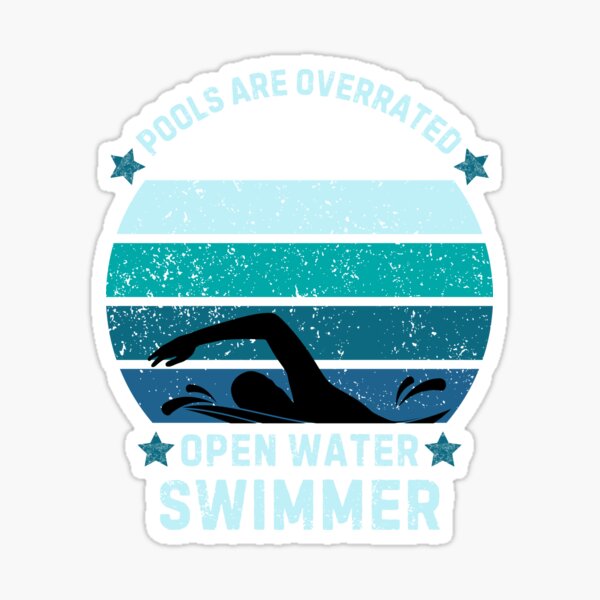 Item preview, Funny Open Water Swimming Motivational Wild Swim designed and sold by StrideSuccess.