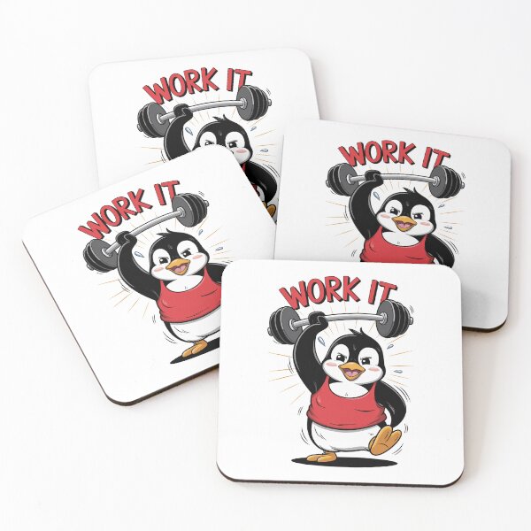 Item preview, Work It Gym Penguin designed and sold by MonkiFlipp.