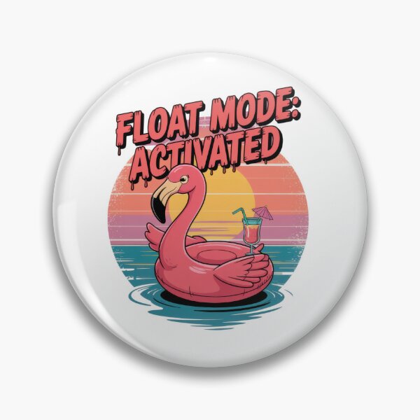 Artikelvorschau, Schwebemodus aktiviert – Retro Flamingo Pool Art entworfen und verkauft von EpicMediaShop.