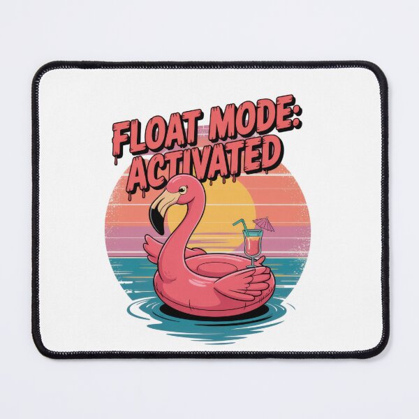 Item preview, Float Mode Activated – Retro Flamingo Pool Art designed and sold by EpicMediaShop.
