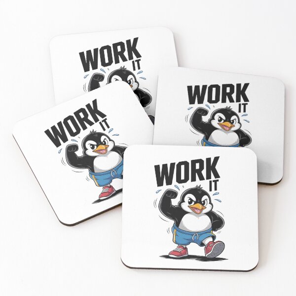 Item preview, Work It Gym Penguin designed and sold by MonkiFlipp.