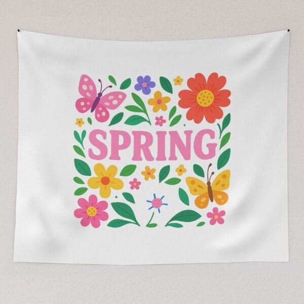 Item preview, Springtime Joy – Cute Animals and Blooming Flowers Illustration designed and sold by B-M-Store.