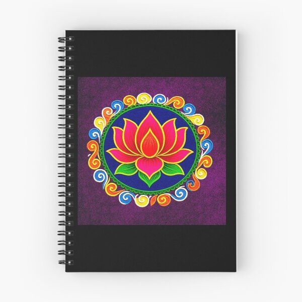 Item preview, Pink Lotus/muggu/ kolam/Lotus Flower Rangoli powder designed and sold by ShreecreatE.