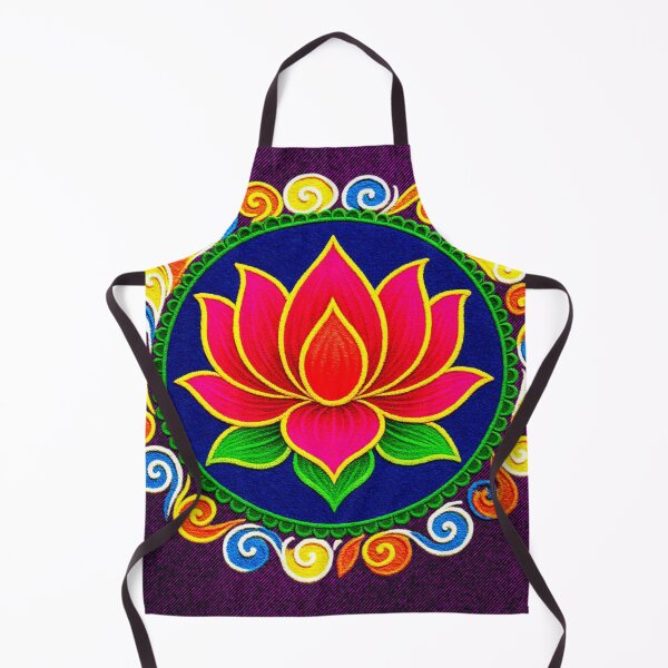 Item preview, Pink Lotus/muggu/ kolam/Lotus Flower Rangoli powder designed and sold by ShreecreatE.