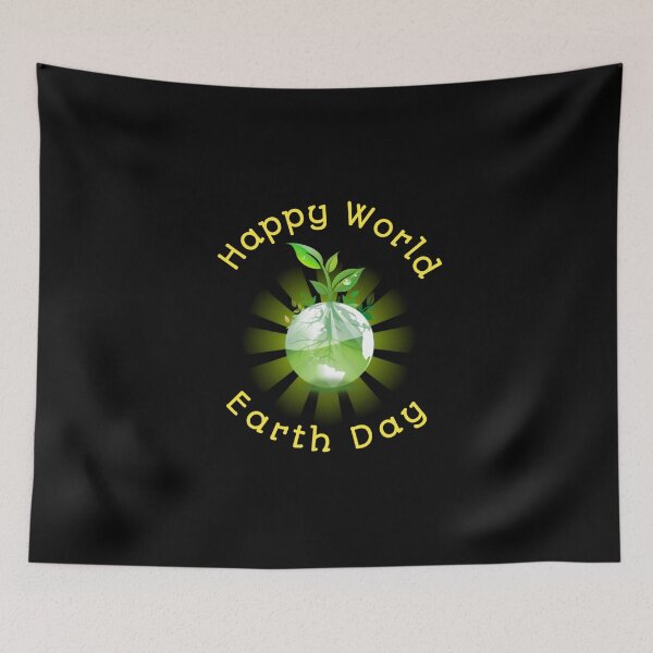 Item preview, Happy World Earth Day | SM Typography Tshirt designed and sold by SM Typography T-shirt.