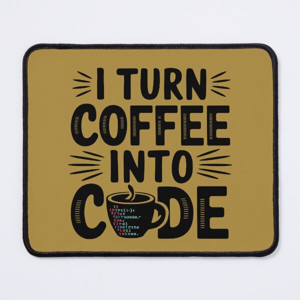 Item preview, I Convert Coffee Into Code – Programmer & Caffeine Lover designed and sold by Evolved Ape.