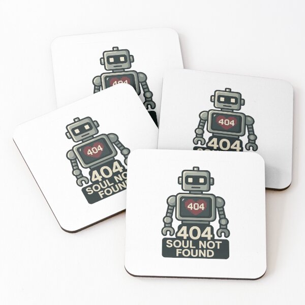 Item preview, 404: Soul Not Found – Pixel Robot Retro Error Flat Design designed and sold by DJCApparel.