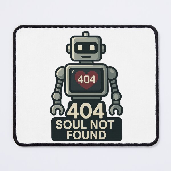 Item preview, 404: Soul Not Found – Pixel Robot Retro Error Flat Design designed and sold by DJCApparel.