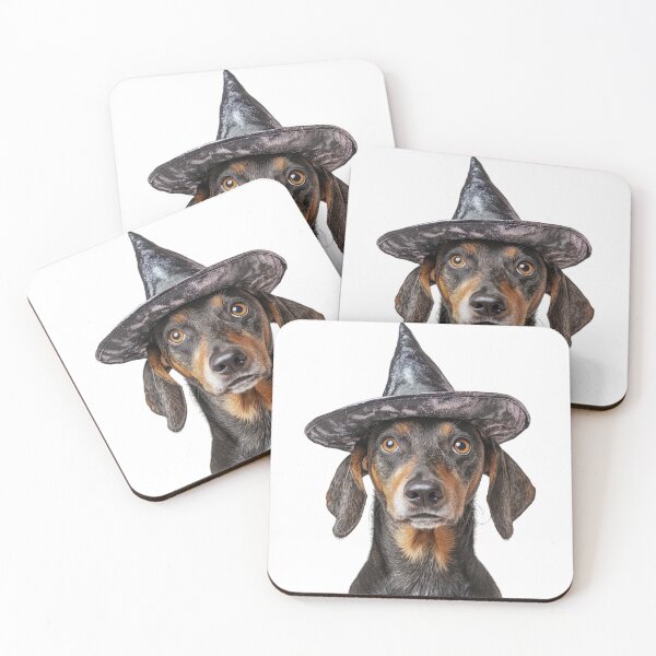 Item preview, Harrier Dog Wearing Halloween Witch Hat designed and sold by LazyOwlStore.