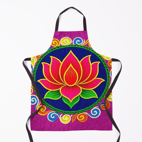 Item preview, Pink Lotus/muggu/ kolam/Lotus Flower Rangoli powder designed and sold by ShreecreatE.