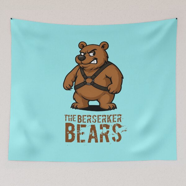 Item preview, The Berserker Bears – Bear in a Harness designed and sold by gayishdesign.