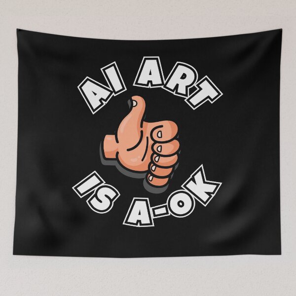 Item preview, AI Art is A-OK (five finger thumbs up) designed and sold by messy-nessie.