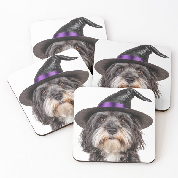 Item preview, Havanese Dog Wearing Halloween Witch Hat designed and sold by LazyOwlStore.