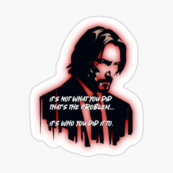 Artikel-Vorschau von John Wick Logo, Baba Yaga, schwarz, rot, weiß, designt und verkauft von Wawan35200.