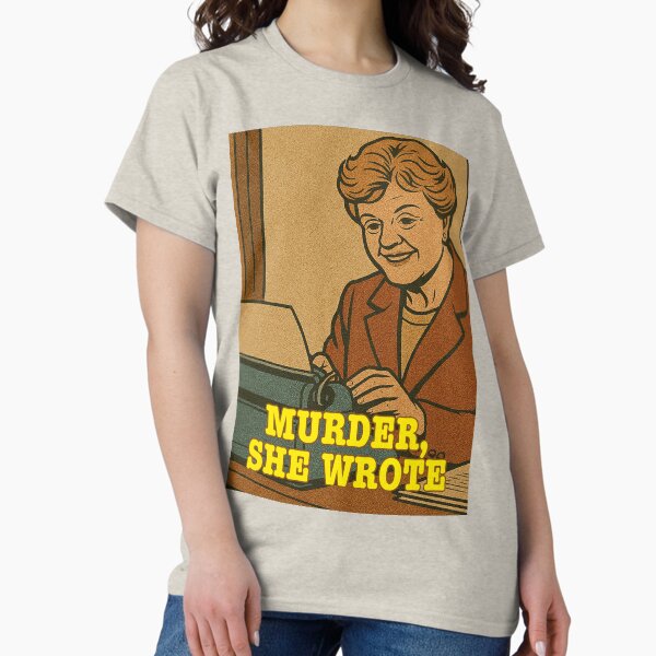 Vista previa del artículo con la obra «Jessica Fletcher escribe: Murder she wrote (Ella escribió un asesinato)», diseñado y vendido por Mauswohn.