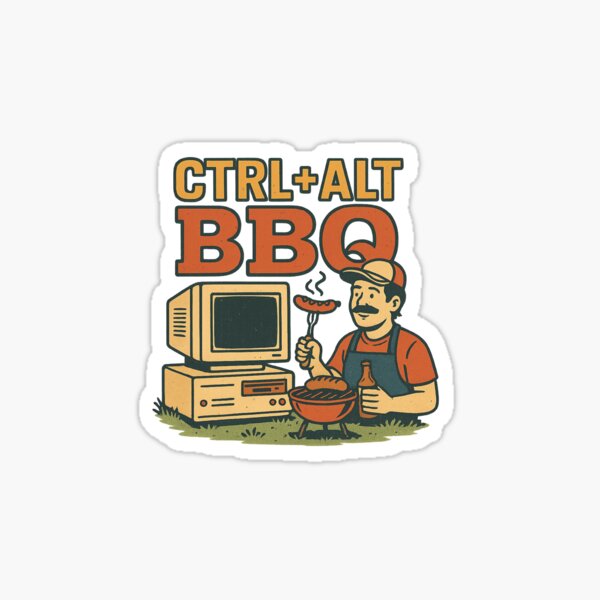 Artikel-Vorschau von Lustiges Computer-Grill-Shirt – STRG ALT BBQ, designt und verkauft von WJTNology.