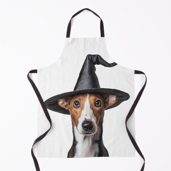 Item preview, Ibizan Hound Dog Wearing Halloween Witch Hat designed and sold by LazyOwlStore.