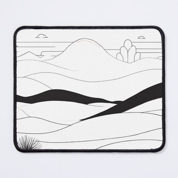 Item preview, Minimalist Mountain and Ocean Waves Line Art – Serene Nature Design designed and sold by Leo-stella.