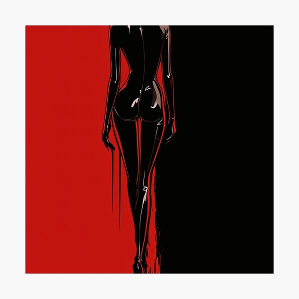 Item preview, Red latex art print designed and sold by Carnival-dsgn.