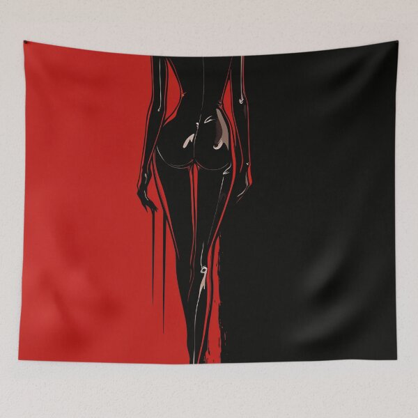 Item preview, Red latex art print designed and sold by Carnival-dsgn.