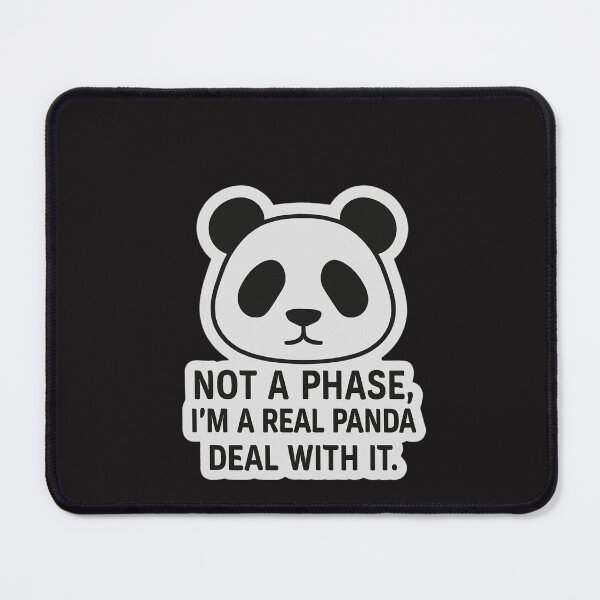 Item preview, Panda – Not a Phase, I’m a Real Panda | Funny Minimalist Anime Design designed and sold by ColorSplash123.