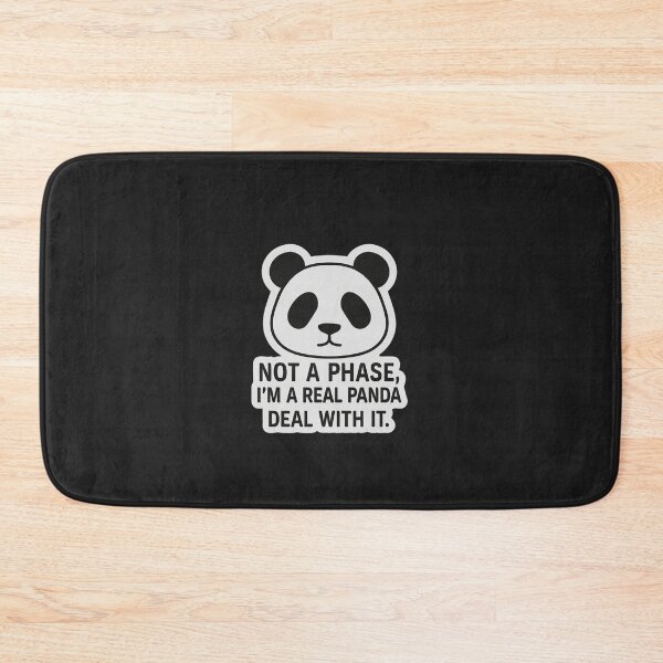 Item preview, Panda – Not a Phase, I’m a Real Panda | Funny Minimalist Anime Design designed and sold by ColorSplash123.
