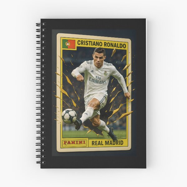 Item preview, Cristiano Ronaldo Wall Art – Panini Card Style Print Real Madrid Football Poster for Fans designed and sold by naivnoia.