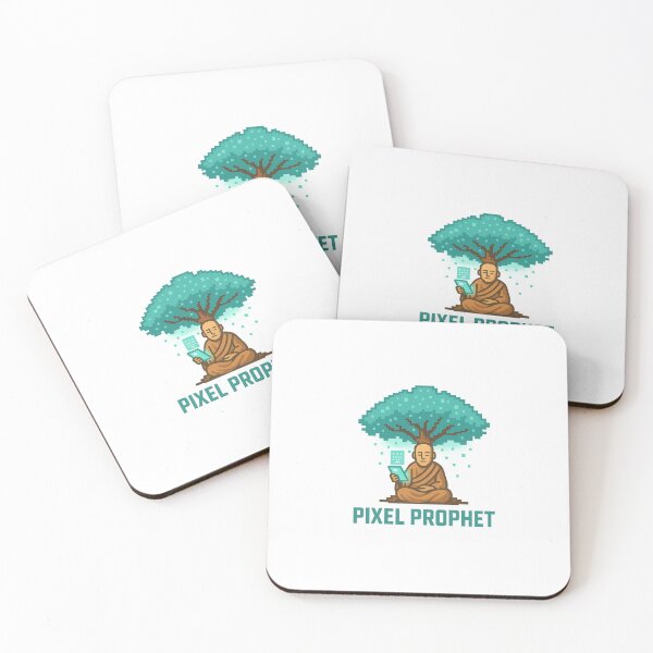 Item preview, Pixel Prophet | Futuristic Pixel Art Monk Meditation Design designed and sold by DJCApparel.