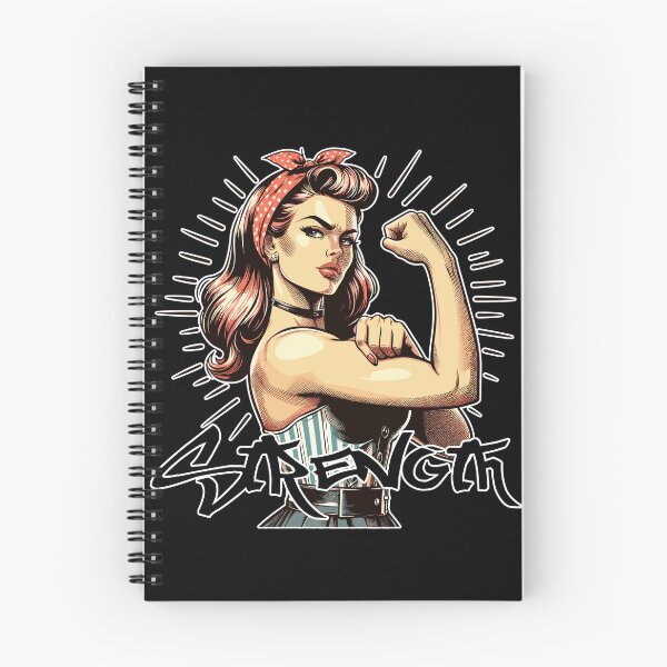 Item preview, Strength strong woman rockabilly style gift designed and sold by Pineapple-Tree.