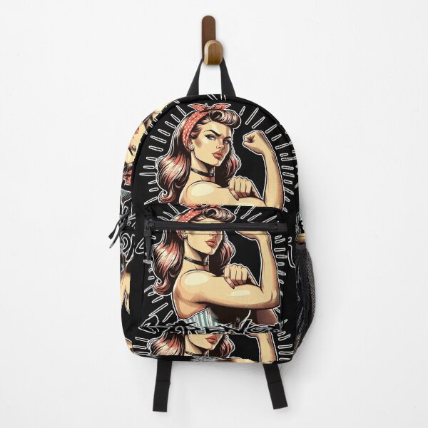 Item preview, Strength strong woman rockabilly style gift designed and sold by Pineapple-Tree.
