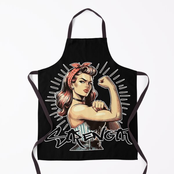 Item preview, Strength strong woman rockabilly style gift designed and sold by Pineapple-Tree.