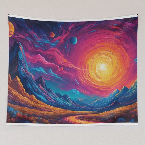 Item preview, Cosmic Vortex Above Alien Canyon Path designed and sold by REPTISLAV.