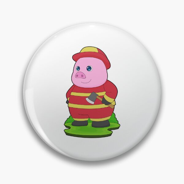 Item preview, Pig Firefighter Axe Fire department designed and sold by Snabdesign84.