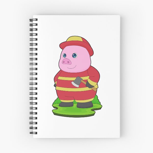 Item preview, Pig Firefighter Axe Fire department designed and sold by Snabdesign84.