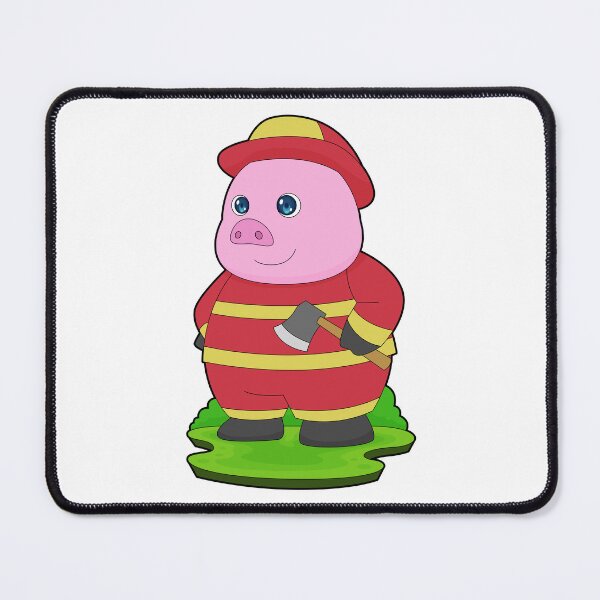 Item preview, Pig Firefighter Axe Fire department designed and sold by Snabdesign84.