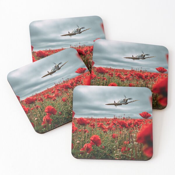 Item preview, Spitfire Over The Poppies designed and sold by Skyframe Aviation.