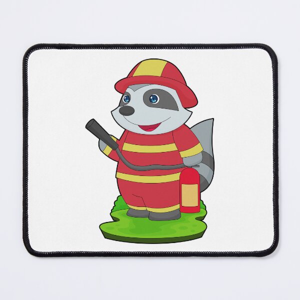 Item preview, Raccoon Firefighter Fire extinguisher Fire department designed and sold by Snabdesign84.