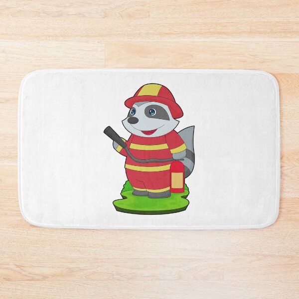 Item preview, Racoon Firefighter Fire extinguisher Fire department designed and sold by Snabdesign84.