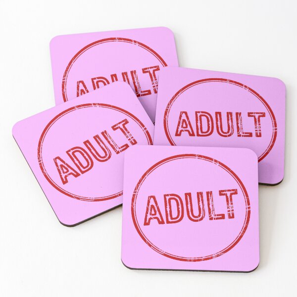 Item preview, ADULT Vintage Stamp Style Graphic for Grown-Ups designed and sold by Amanda's Factory.
