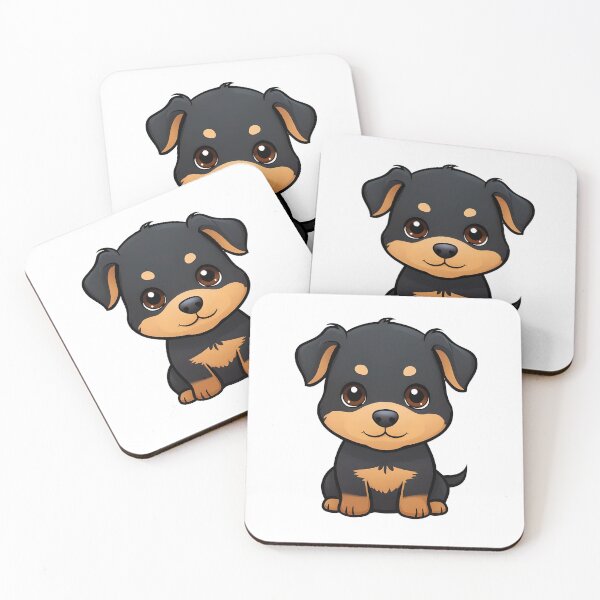 Item preview, Lindo rottweiler de dibujos animados designed and sold by MountAshDesigns.