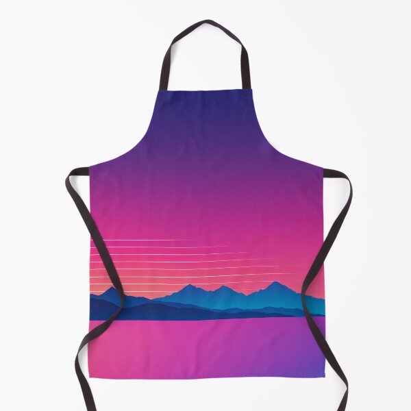 Item preview, Retro Horizon with Mountain and Water designed and sold by REPTISLAV.