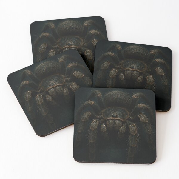 Item preview, "Venomous Silence – Migale on an Emerald Background" designed and sold by GalenaDeco.
