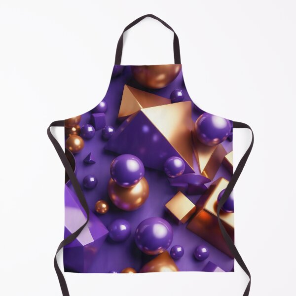 Item preview, Golden & Purple Geometric Cascade designed and sold by HeartfulBloom.