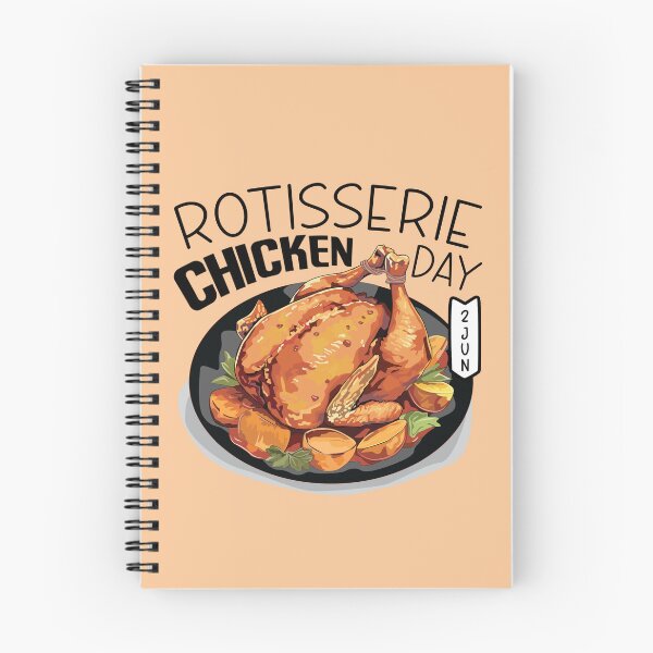 Item preview, 2 June Rotisserie Chicken Day - Wacky Holidays designed and sold by ChemicalXShop.
