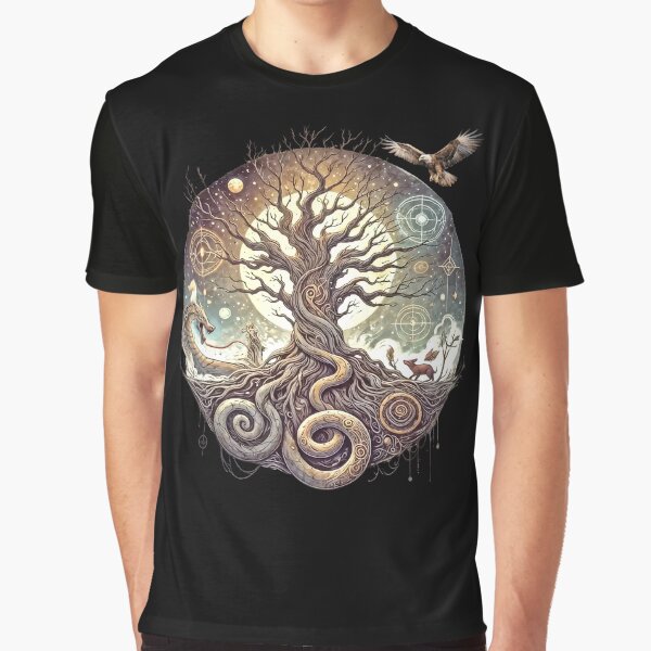 Aperçu de l'œuvre Yggdrasil, l'arbre de vie créée et vendue par Johan Proud Blade.