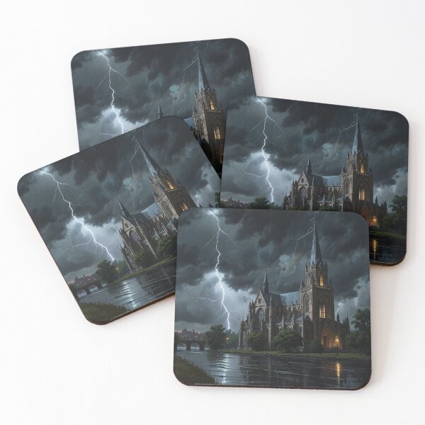 Item preview, Gothic Cathedral in the Storm designed and sold by ShatteredNightmare.