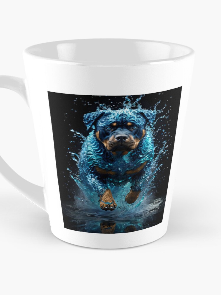 Thumbnail 3 of 4, Coffee Mug, Water Rottweiler designed and sold by MountAshDesigns.