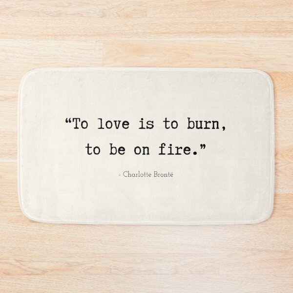 Item preview, A Quote about Love by Charlotte Brontë designed and sold by Poemit.