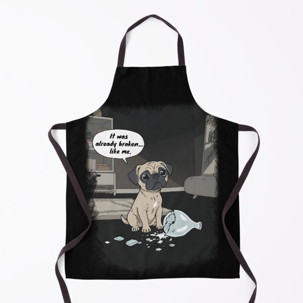 Item preview, Dog with broken vase explains emotional damage designed and sold by Tong4130.