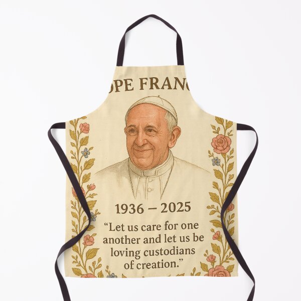 Item preview, Rosy Floral Pope Tribute – RIP Pope Francis 1936–2025 designed and sold by Aryabek.